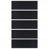Vidaxl -Treppenmatten 5 ST 25x75 cm Gummi