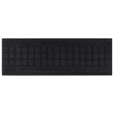 Vidaxl -Treppenmatten 10 ST 25x75 cm Gummi