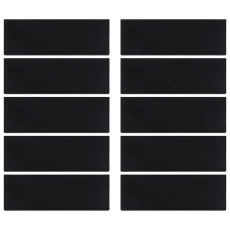Vidaxl -Treppenmatten 10 ST 25x75 cm Gummi