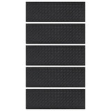 Vidaxl -Treppenmatten 5 ST 25x75 cm Gummi