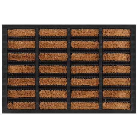 Vidaxx Fußmatte rechteckig 40x60 cm aus Gummi und Kokosfaser