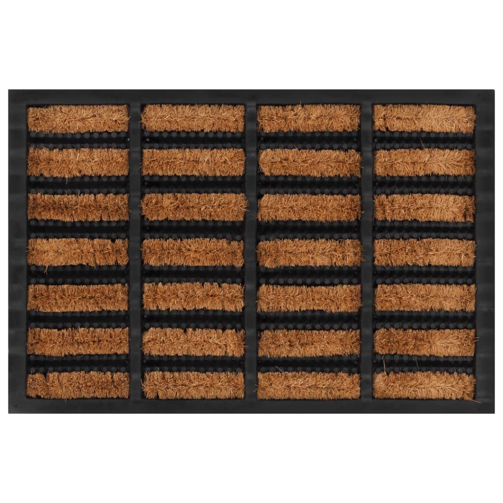 Vidaxl Doormat Rectangular 40x60 cm rubber and coconut fiber