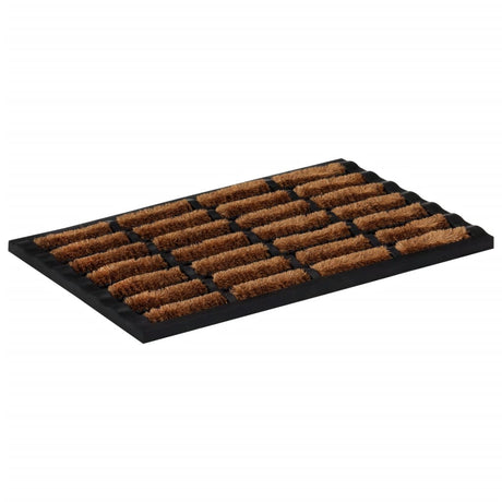 Vidaxx Fußmatte rechteckig 40x60 cm aus Gummi und Kokosfaser