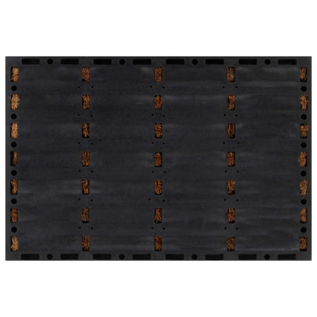 Vidaxx Fußmatte rechteckig 40x60 cm aus Gummi und Kokosfaser