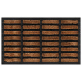 Vidaxx Fußmatte rechteckig 45x75 cm aus Gummi und Kokosfaser