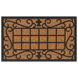 Vidaxl Doormat prostokątny 45x75 cm gumy i włókno kokosowe