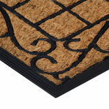 Vidaxl Doormat Rectangular 45x75 cm rubber and coconut fiber