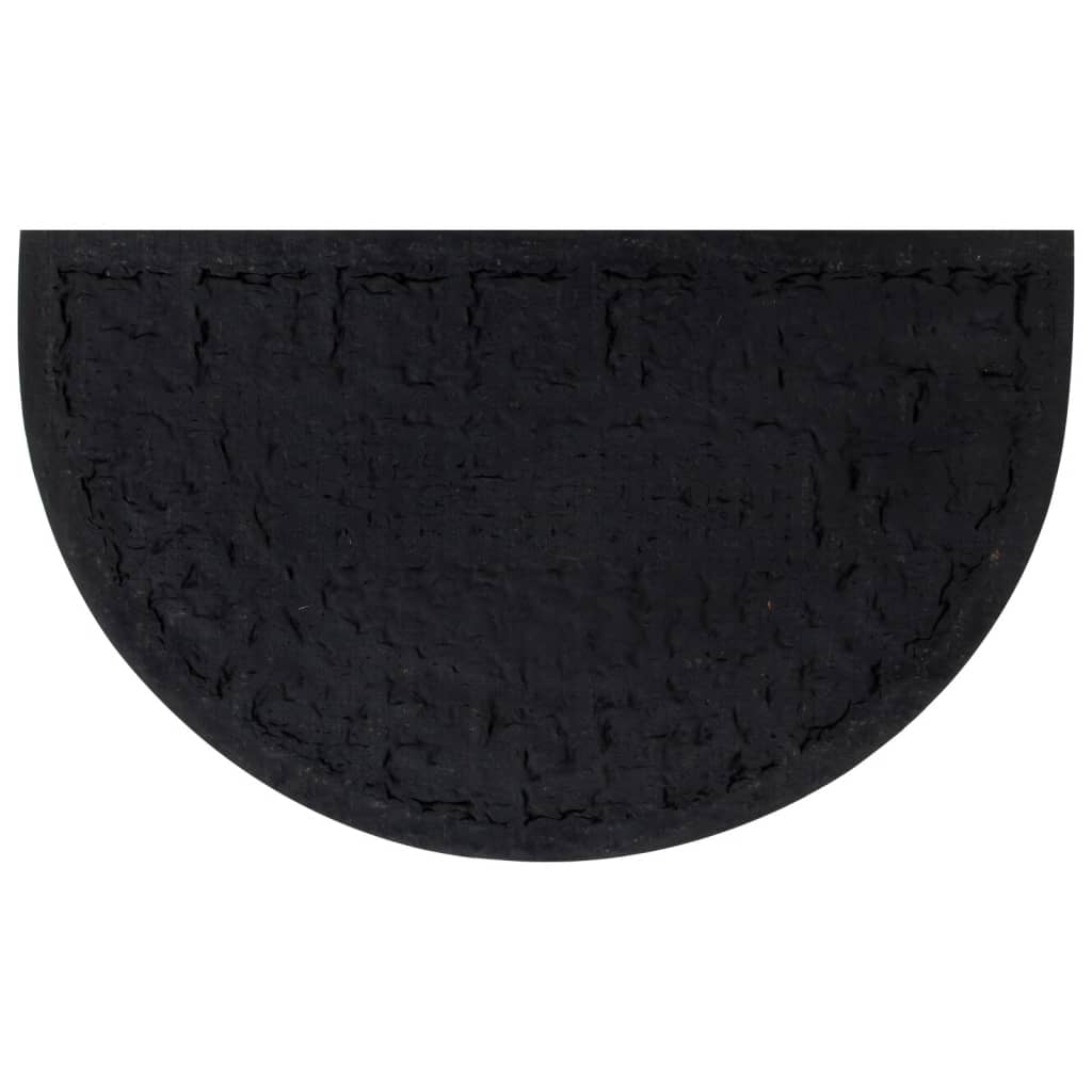 Vidaxx Fußmatte halbrund 45x75 cm Gummi und Kokosfaser