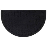 Vidaxx Fußmatte halbrund 45x75 cm Gummi und Kokosfaser