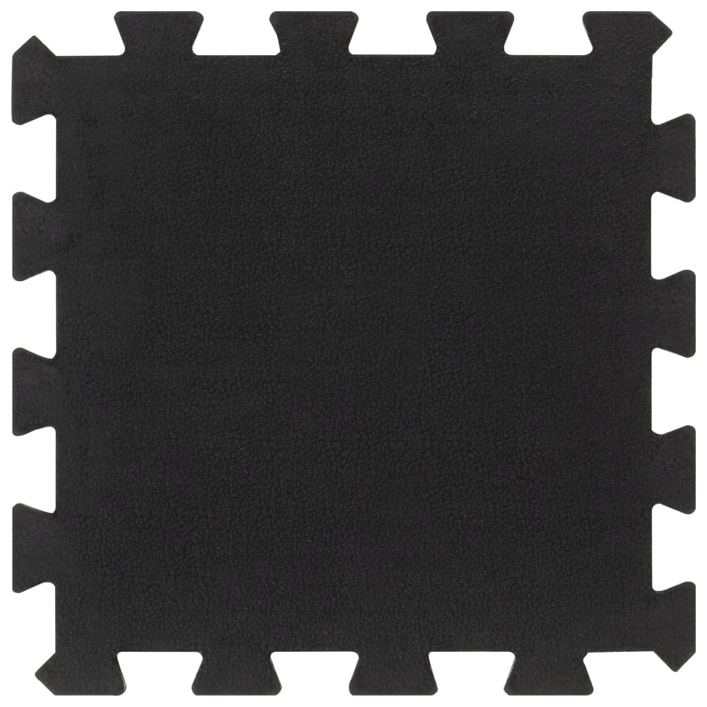 Carreaux de caoutchouc vidaxl 4 pcs 16 mm 30x30 cm noir