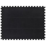 Vidaxxl Gummifliese 12 mm 90x120 cm schwarz