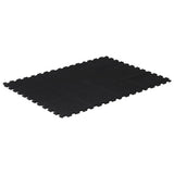 Vidaxl Rubbert Tile 12 mm 90x120 cm nero