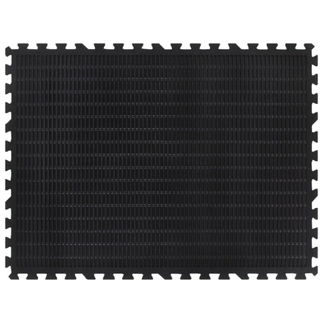 Vidaxxl Gummifliese 12 mm 90x120 cm schwarz