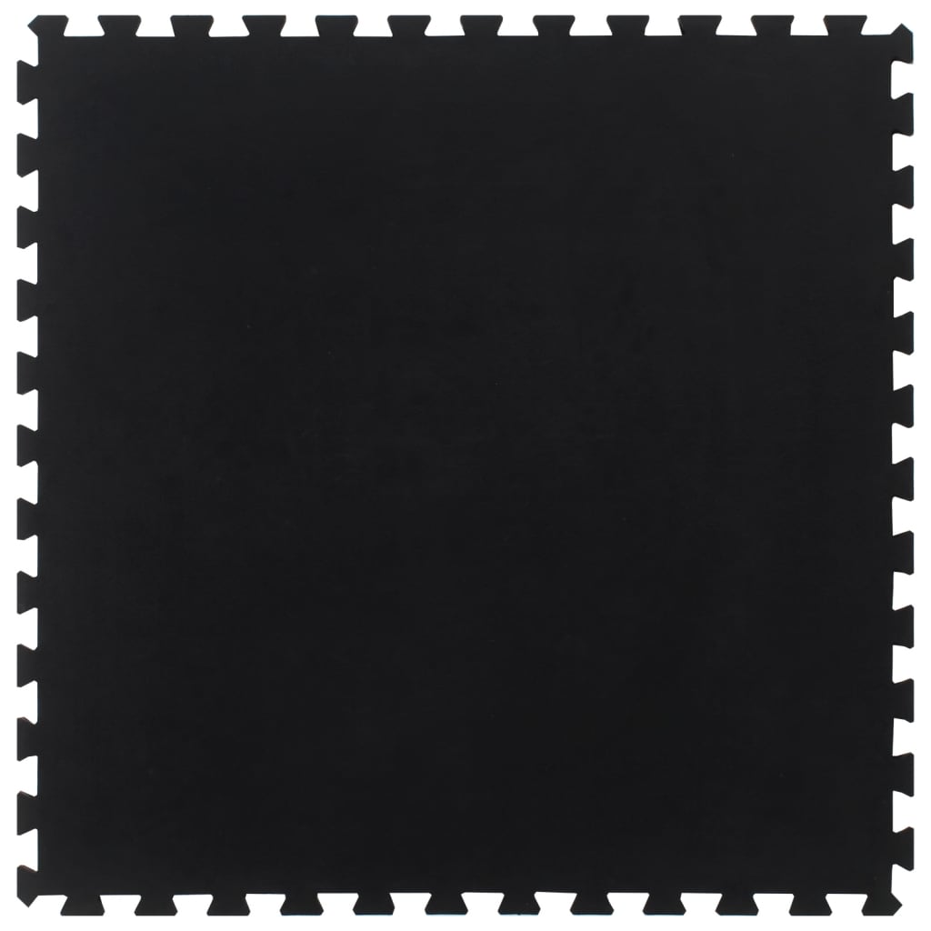 Vidaxl Piastrella di gomma 12 mm 100x100 cm nero