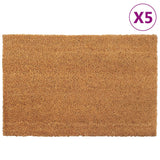 Vidaxl DOORMATS 5 ST 40X60 cm Fibre de noix de coco tufted Natural