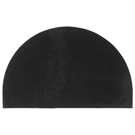 Vidaxx Fußmatte halbrund 50x80 cm getuftete Kokosfaser schwarz
