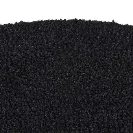 Vidaxx Fußmatte halbrund 50x80 cm getuftete Kokosfaser schwarz