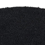 Vidaxl Doormat Half -Round 60x90 cm Tufted Coconut Fiber Black