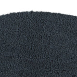 VidaXL Fußmatte halbrund 50x80 cm getuftete Kokosfaser dunkelgrau
