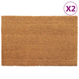 Vidaxl dörrmattor 2 st 40x60 cm tuftad kokosnötfiber naturlig