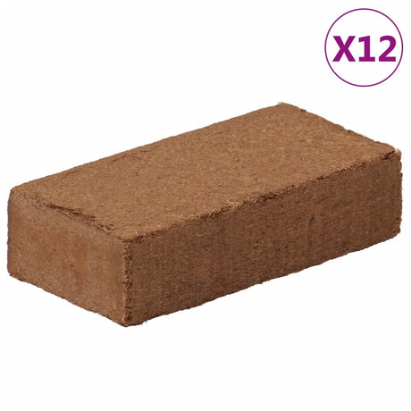 VidaXL Kokosfaserblöcke 12 Stück à 650 g, insgesamt 7,8 kg