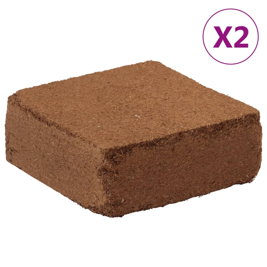 VidaXL Kokosfaserblöcke 2 Stück à 5 kg, insgesamt 10 kg