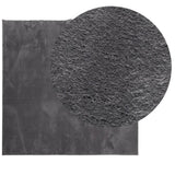 VidaXL Teppich Huarte Kurzflor weich waschbar 160x160 cm Anthrazit