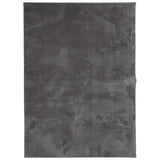VidaXL Teppich Huarte Kurzflor weich waschbar 160x230 cm Anthrazit
