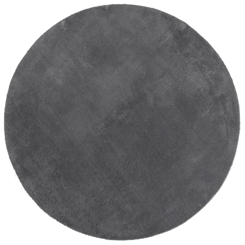 Vidaxl rug Huarte low -pole soft washable Ø 120 cm anthracite