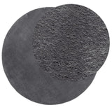 Vidaxl Rug Huarte Low -Pole Myk vaskbar ø 120 cm Anthracite