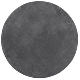 Vidaxl Teppich Huarte Kurzflor weich waschbar ø 160 cm Anthrazit