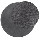 Vidaxl Teppich Huarte Kurzflor weich waschbar ø 160 cm Anthrazit