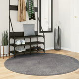 Vidaxl Teppich Huarte Kurzflor weich waschbar ø 160 cm Anthrazit