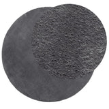 Vidaxl Teppich Huarte Kurzflor weich waschbar ø 200 cm Anthrazit