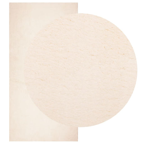 VidaXL Teppich Huarte Kurzflor weich waschbar 100x200 cm Beige