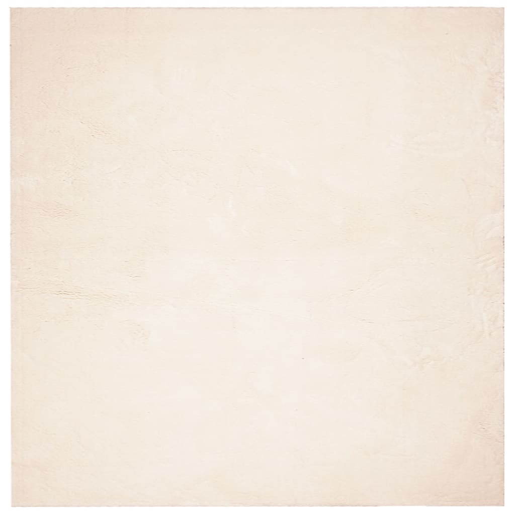 Vidaxl -mattan Huarte lågpole mjuk tvättbar 160x160 cm beige