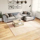 VidaXL Teppich HUARTE Kurzflor weich waschbar 240x240 cm Beige
