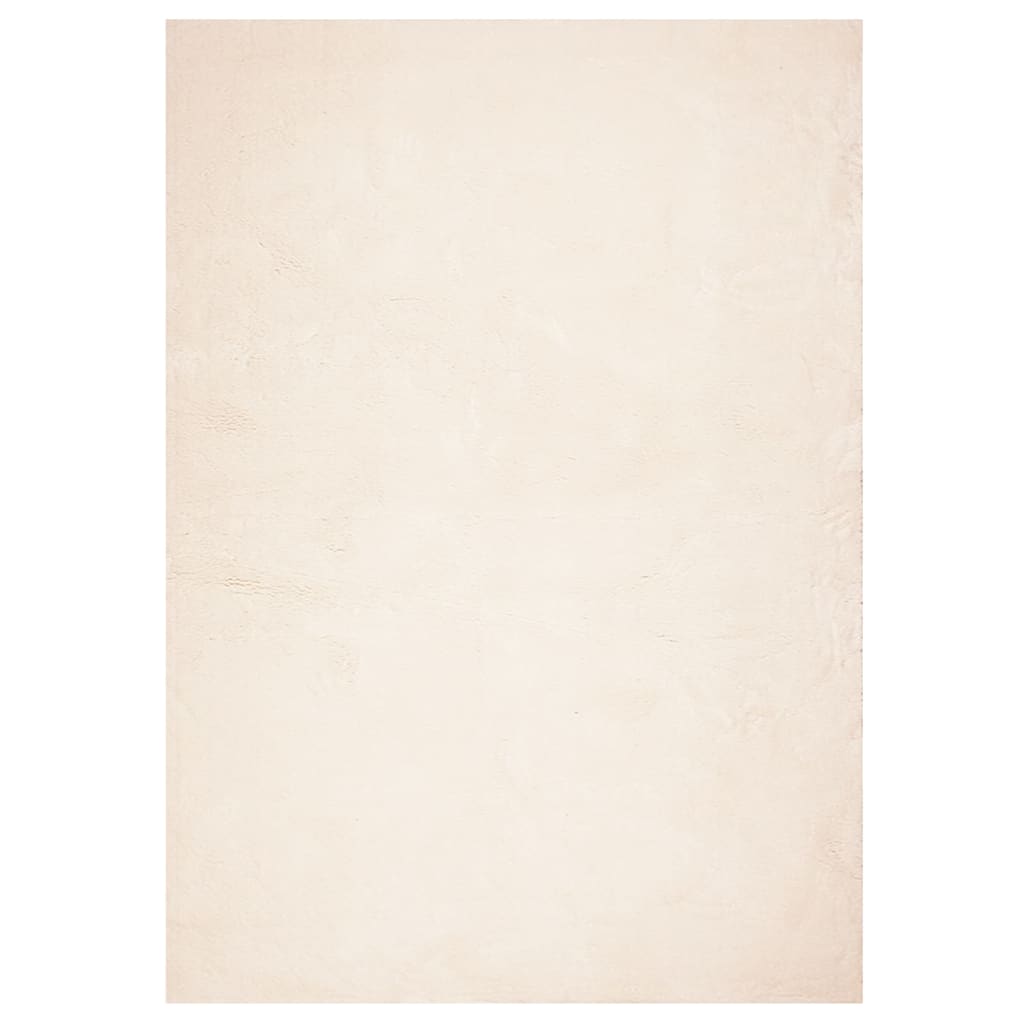 VidaXL Teppich HUARTE Kurzflor weich waschbar 240x340 cm Beige