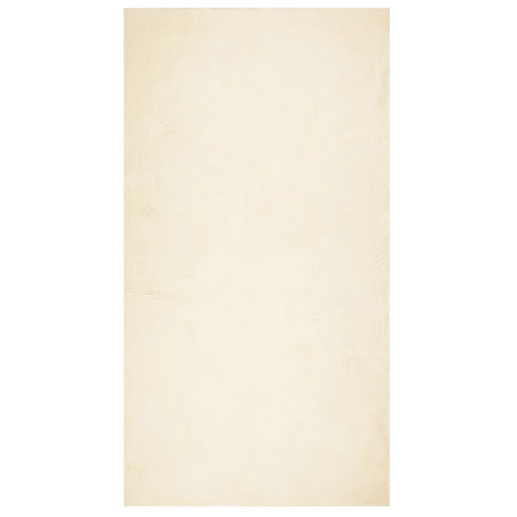 VidaXL Teppich Huarte Kurzflor weich waschbar 80x150 cm Creme