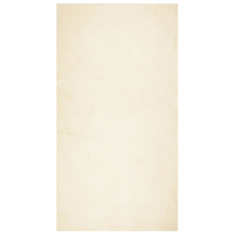 VidaXL Teppich Huarte Kurzflor weich waschbar 80x150 cm Creme