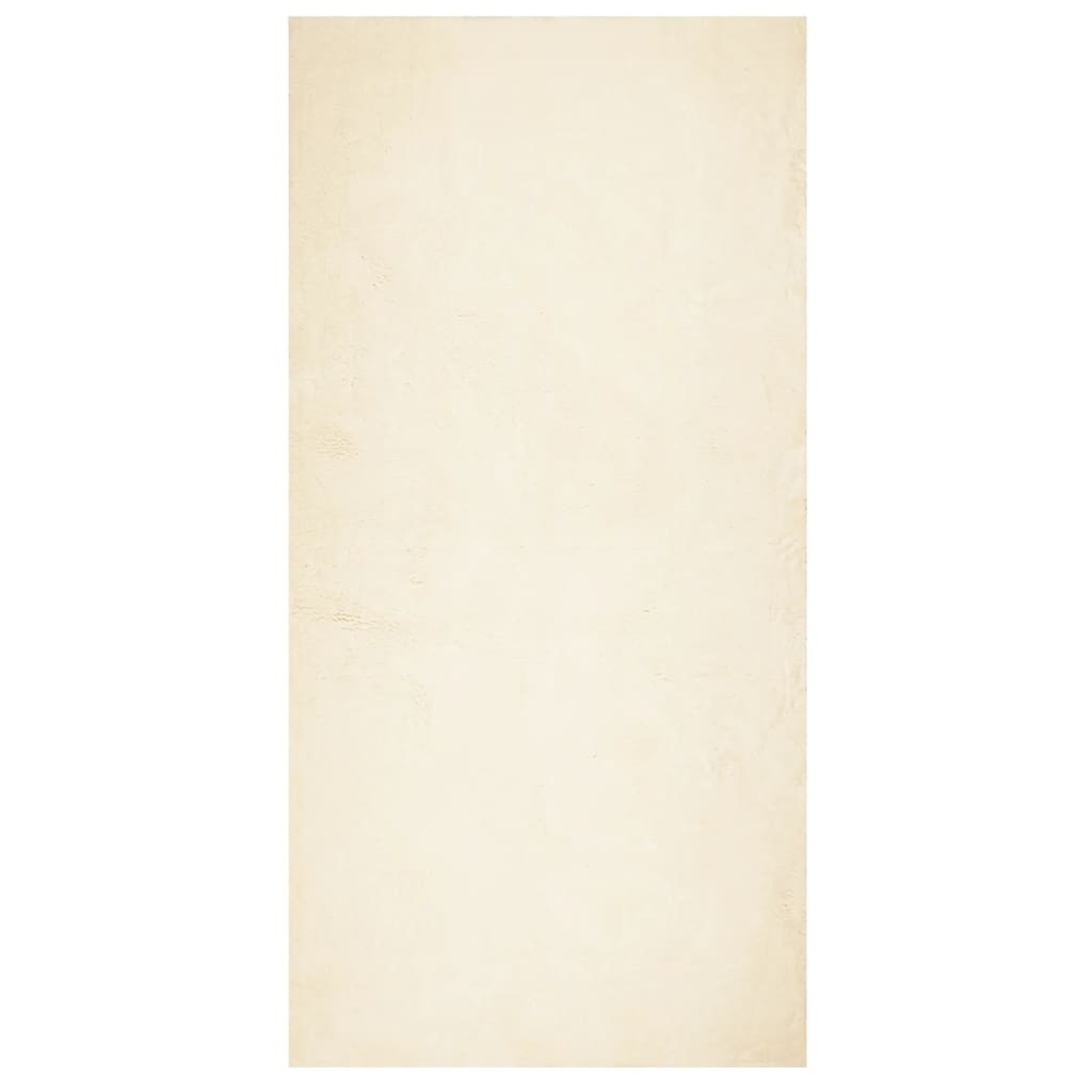 Vidaxx Teppich Huarte Kurzflor weich waschbar 100x200 cm Creme