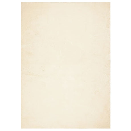 VidaXL Teppich Huarte Kurzflor weich waschbar 120x170 cm Creme