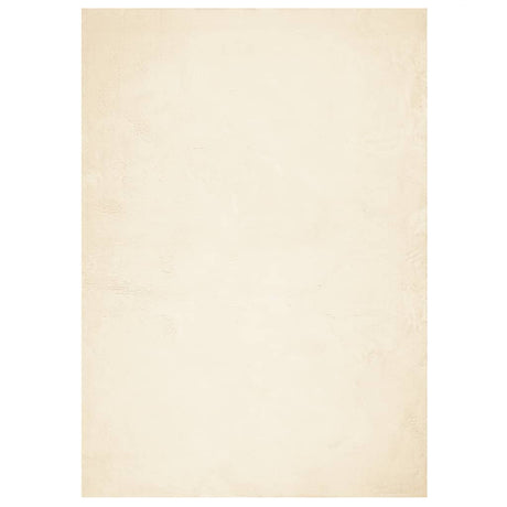 VidaXL Teppich Huarte Kurzflor weich waschbar 140x200 cm Creme