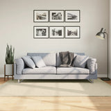 VidaXL Teppich Huarte Kurzflor weich waschbar 140x200 cm Creme