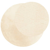 Vidaxl Teppich Huarte Kurzflor weich waschbar ø 120 cm Creme