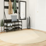 Vidaxl Teppich Huarte Kurzflor weich waschbar ø 200 cm Creme