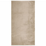 Vidaxl Teppich Huarte Low -Molzen Weichwaschbar 60x110 cm Sand -Colored