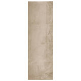 Vidaxl rug harte low -pole mëll wäschen 80x250 cm Sand -colored