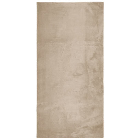 Vidaxx Teppich Huarte Kurzflor weich waschbar 100x200cm sandfarben