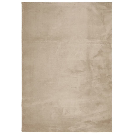 Vidaxx Teppich Huarte Kurzflor weich waschbar 120x170cm sandfarben